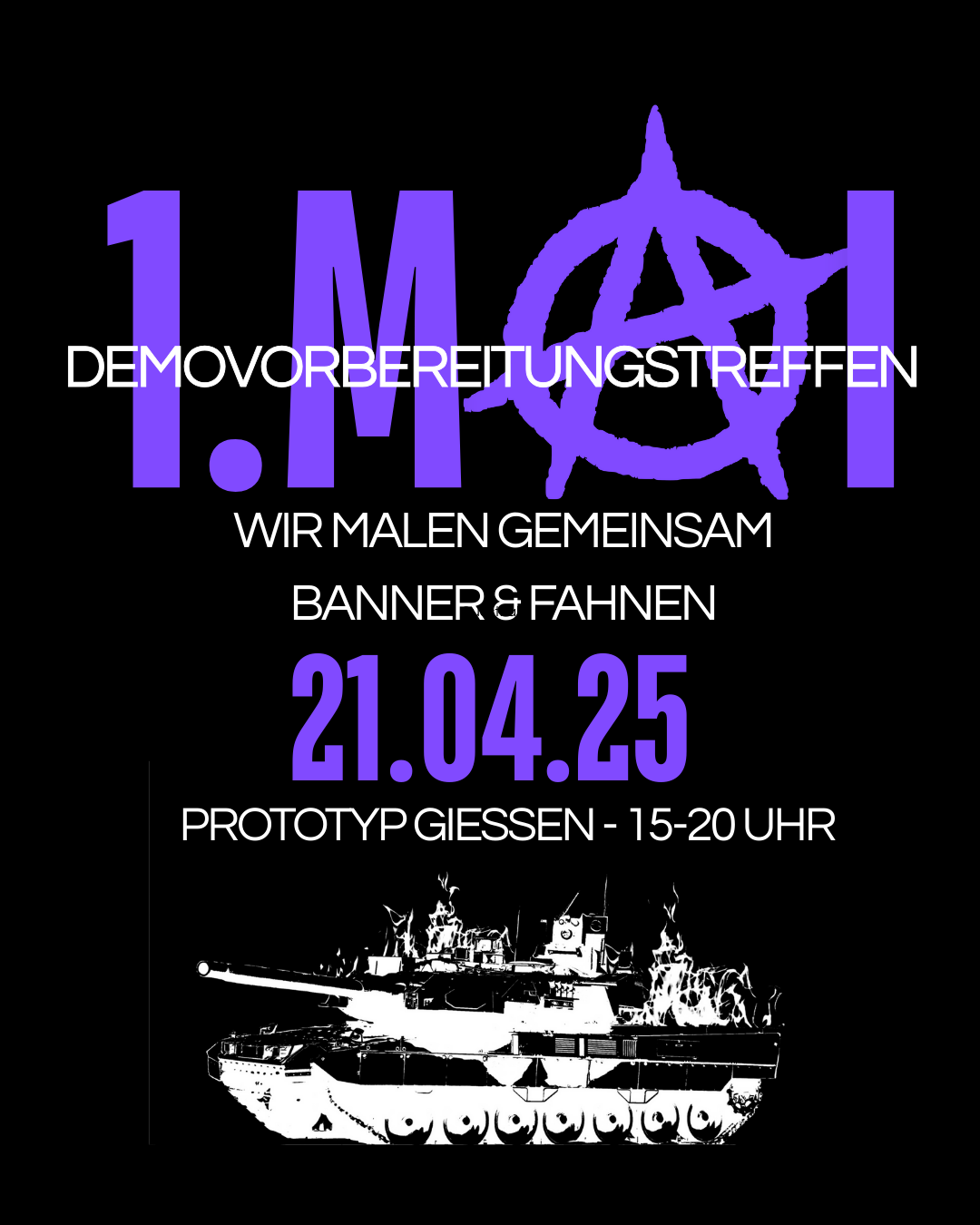 ‼️🏴 Bannermalen 1. Mai 🖤‼️