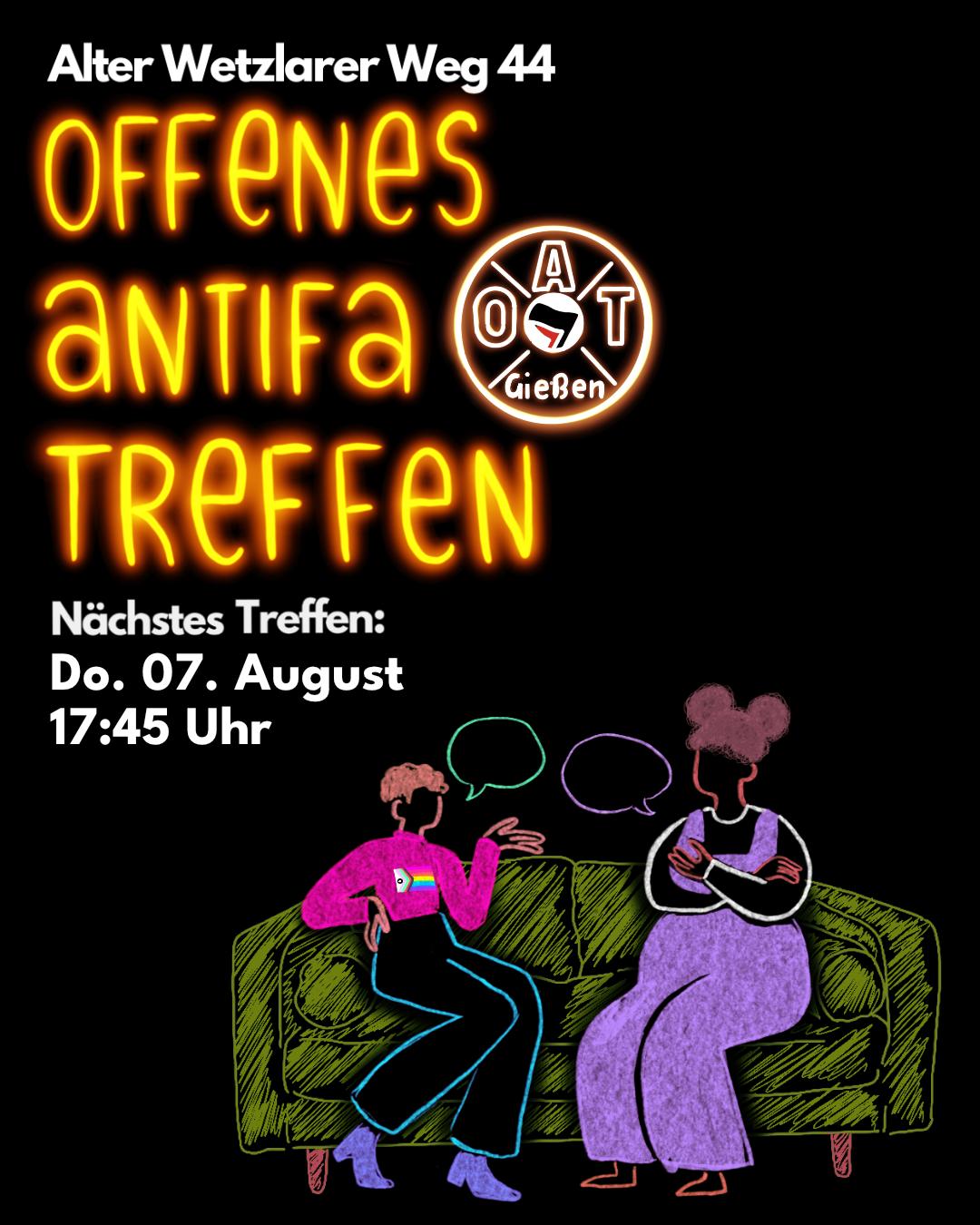 Offenes Treffen am 07. August
