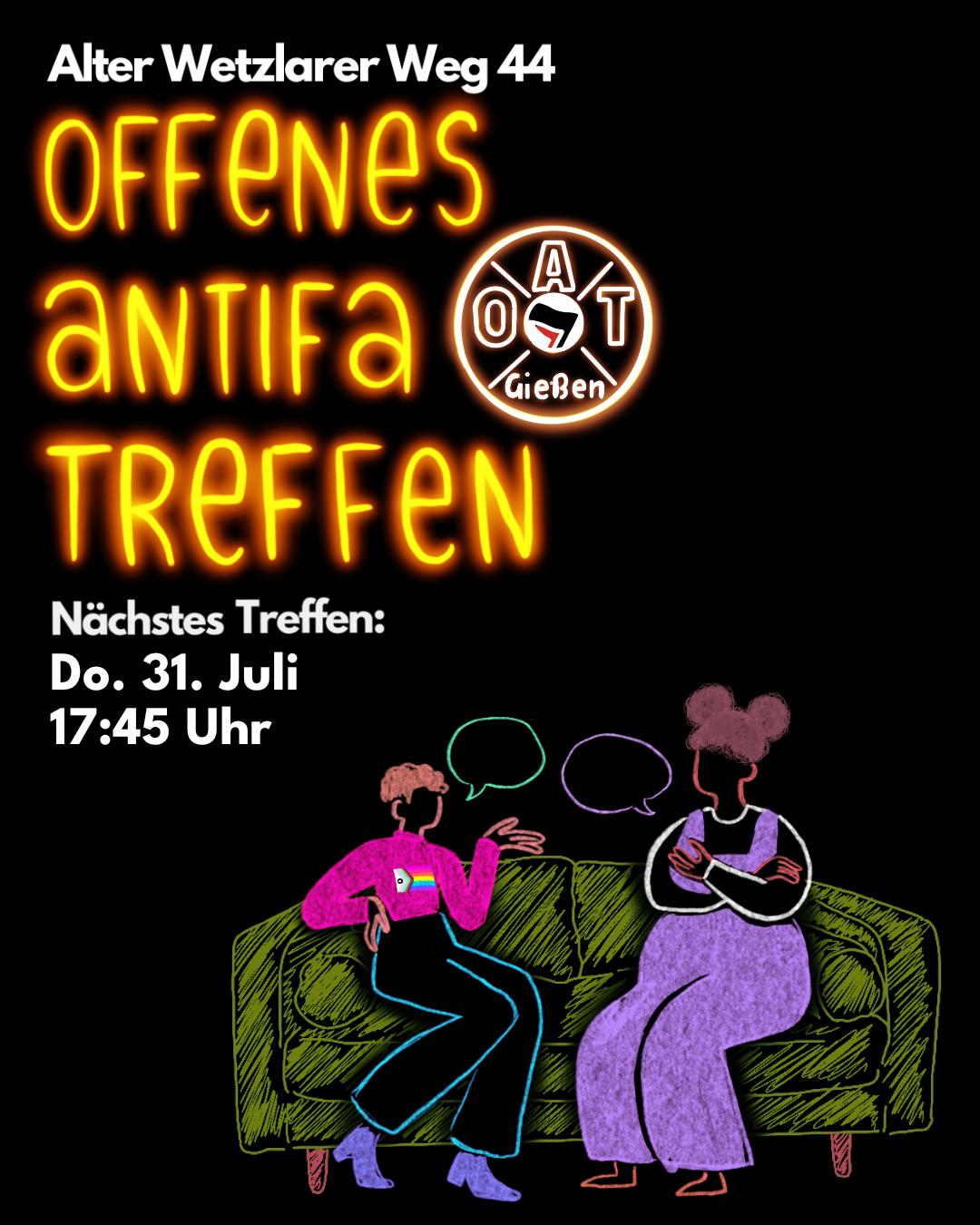 Offenes Treffen am 31. Juli