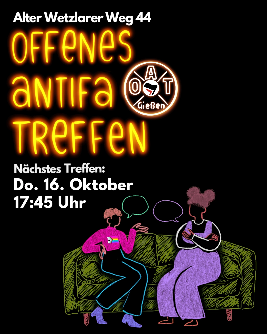 Offenes Treffen am 16. Oktober
